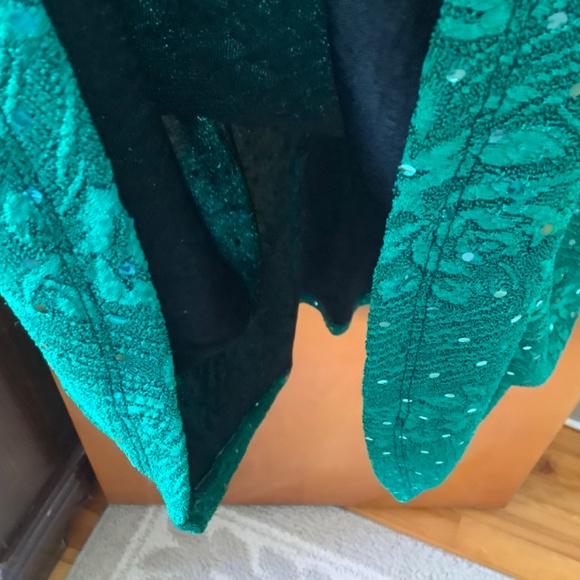 Sz10 Green Fit ‘n Flare Dress NWOT - Picture 4 of 8